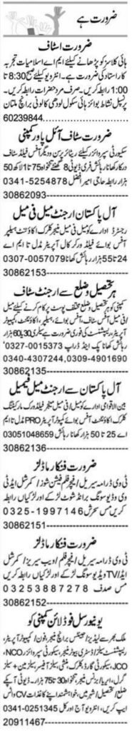 jobs in Multan